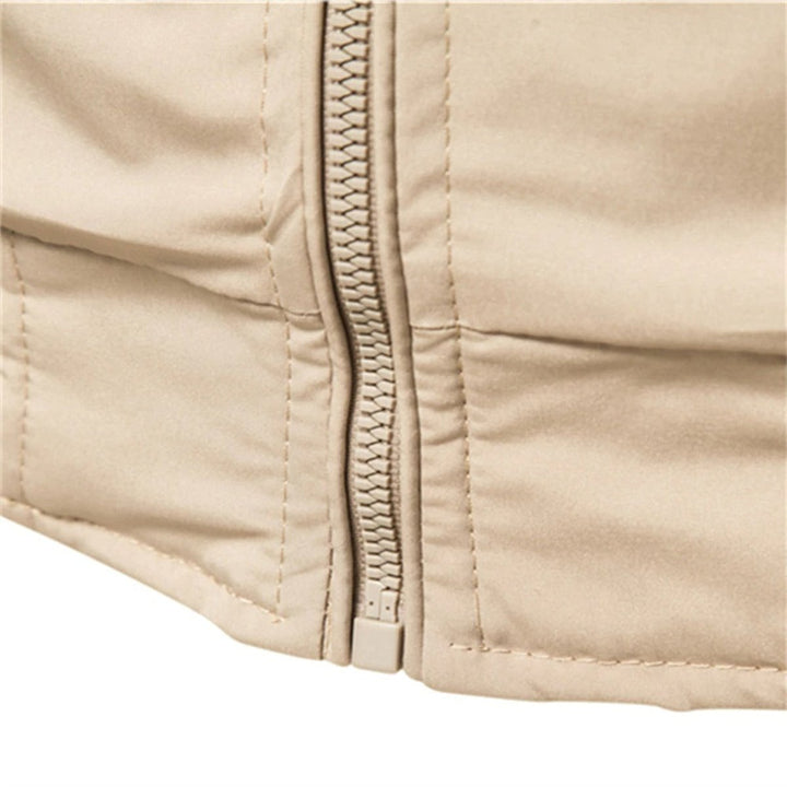 Lucas | Casual Bomber Jacket with Contrasting Ribbed Trim