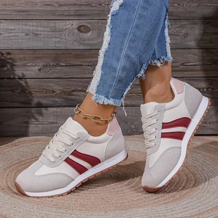 Evelyn | Sneakers Ortopediche Bicolore con Lacci