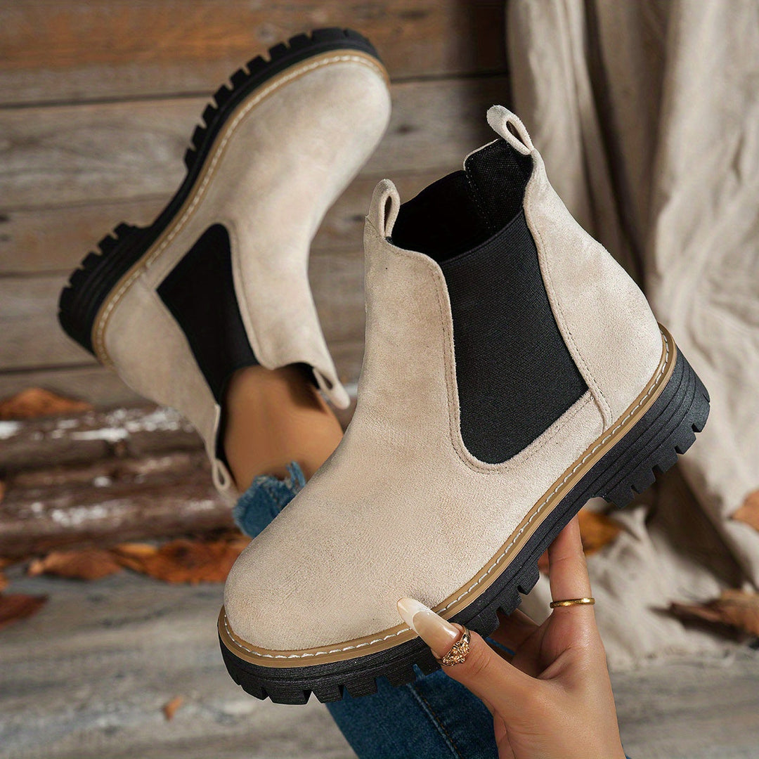 Martina | Stivaletti Chelsea Platform con Suola Carrarmato