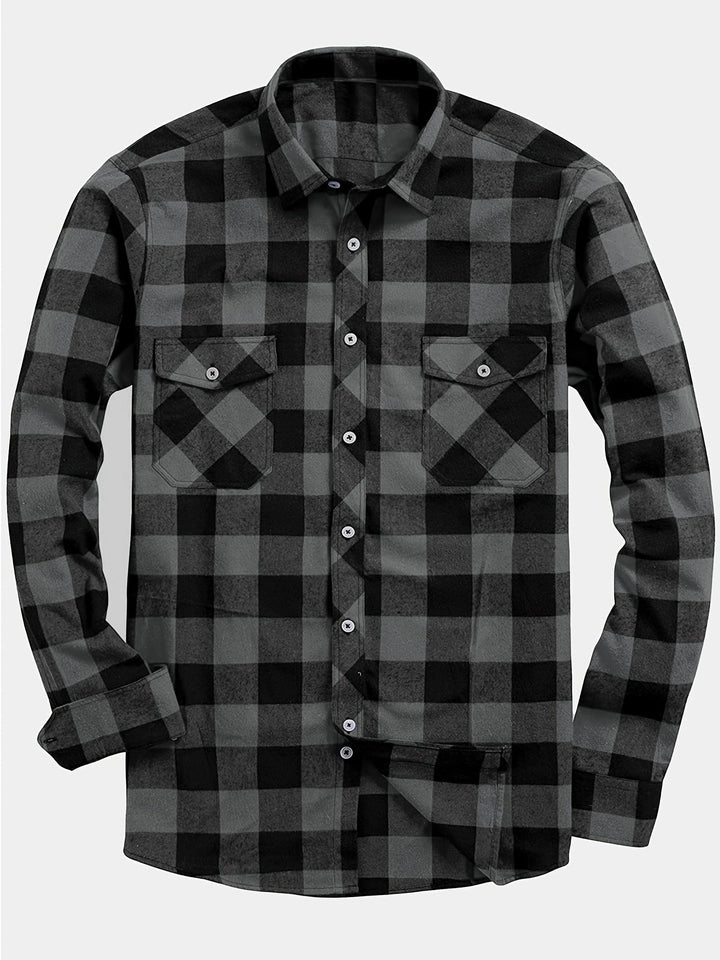 Miles | Flannel Shirt – Classic Checked Style for Men