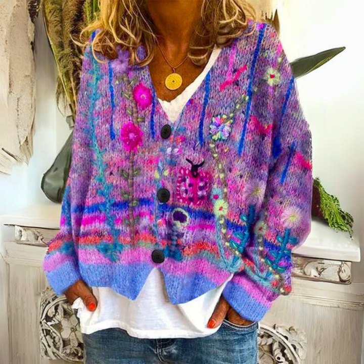 Carolin | Pullover in Maglia Colorato e Morbido