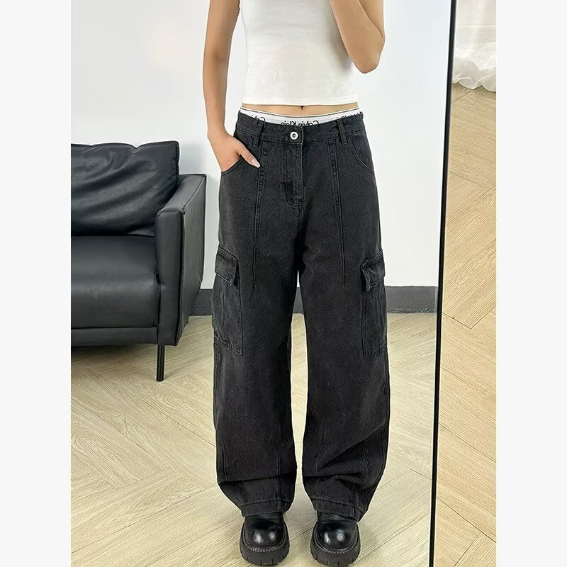 Stella | Versatile and Stylish Denim Cargo Trousers