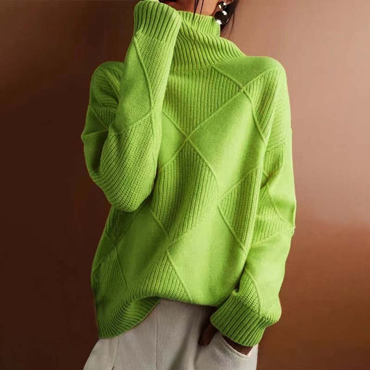 Greta | Turtleneck Sweater – Casual Knit Design for Women