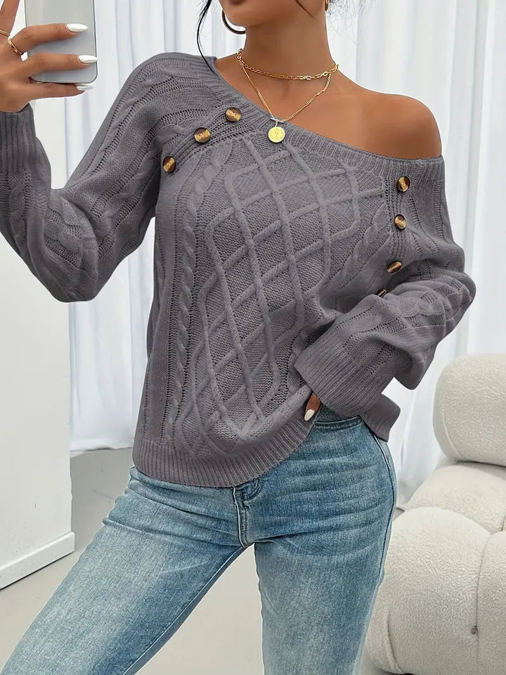 Lina | Pullover a Maniche Lunghe – Elegante Stile Casual