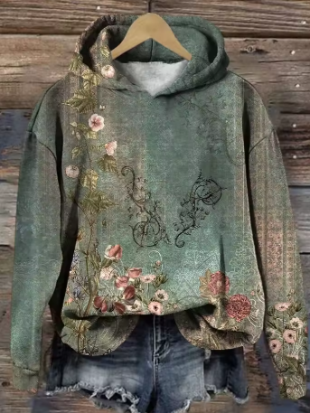 Haze | Hoodie Con Motivo Colorato