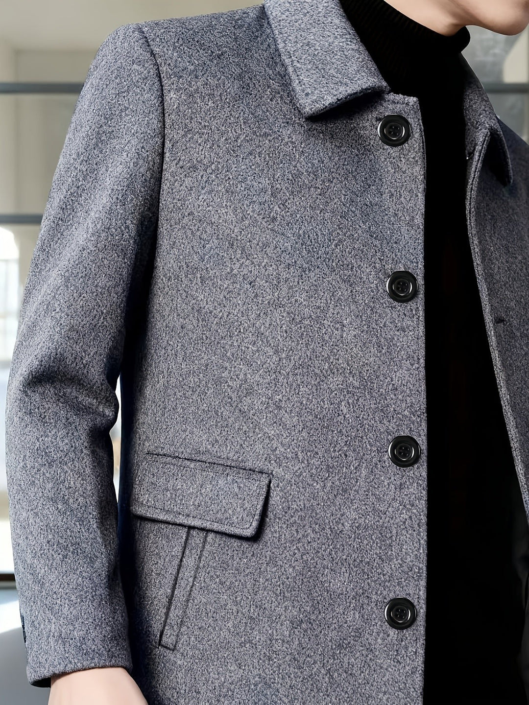 Gerard | Cappotto Single-Breasted Elegante