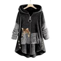 Audrey | Maglione Felpato con Cappuccio Morbido e Caldo