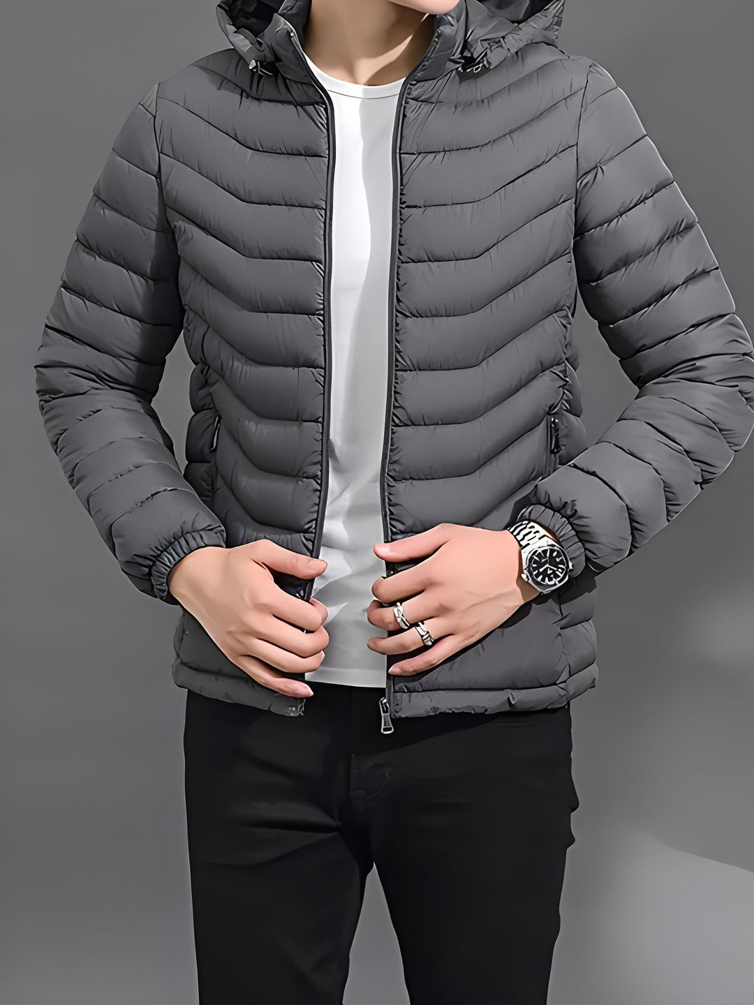 Owen | Giacca Puffer Trapuntata con Cappuccio