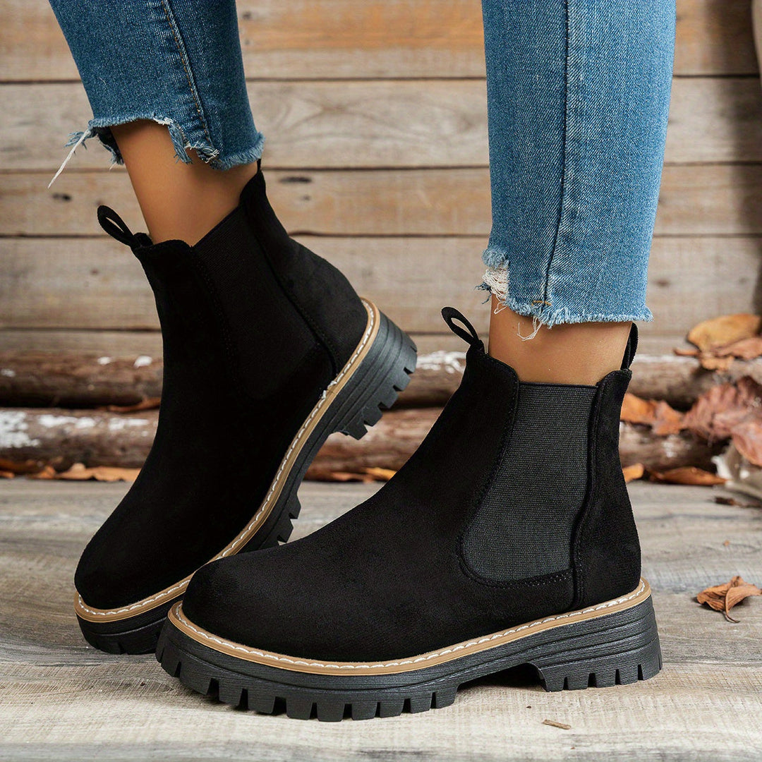 Martina | Stivaletti Chelsea Platform con Suola Carrarmato