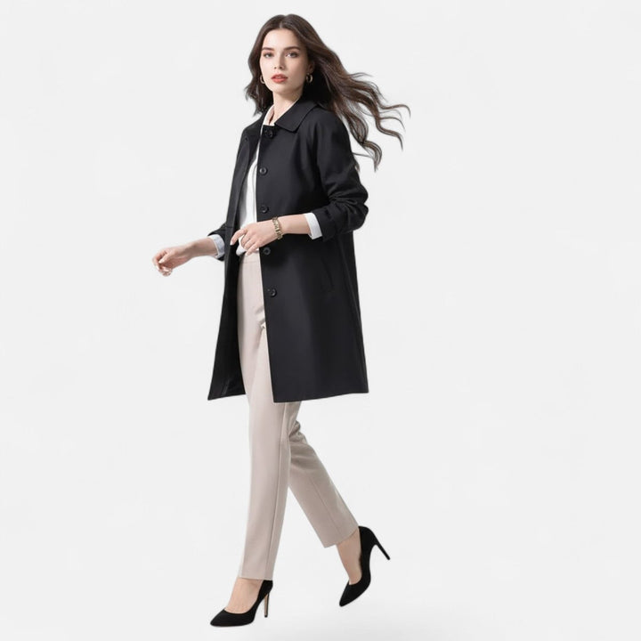 Emma | Kurzer Trenchcoat im Schneiderstil
