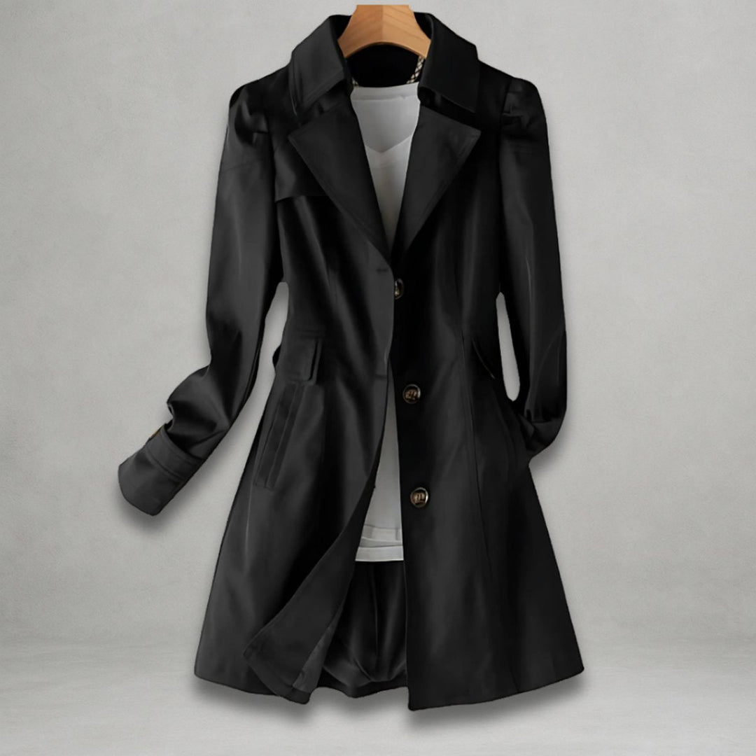 Emma | Langer, lässiger und wasserdichter Trenchcoat