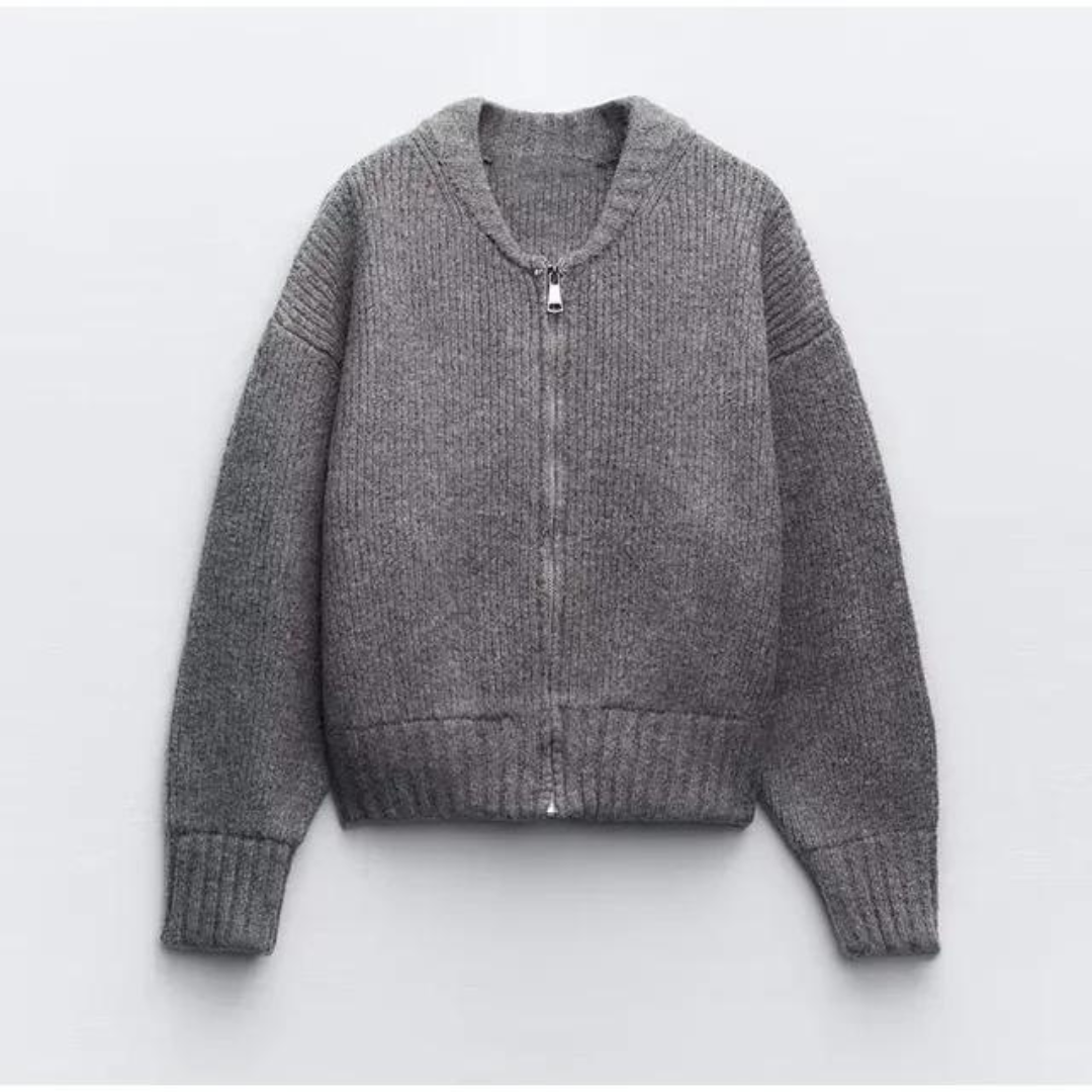 Heidi | Cardigan – Elegant Zip-Up Style for Women