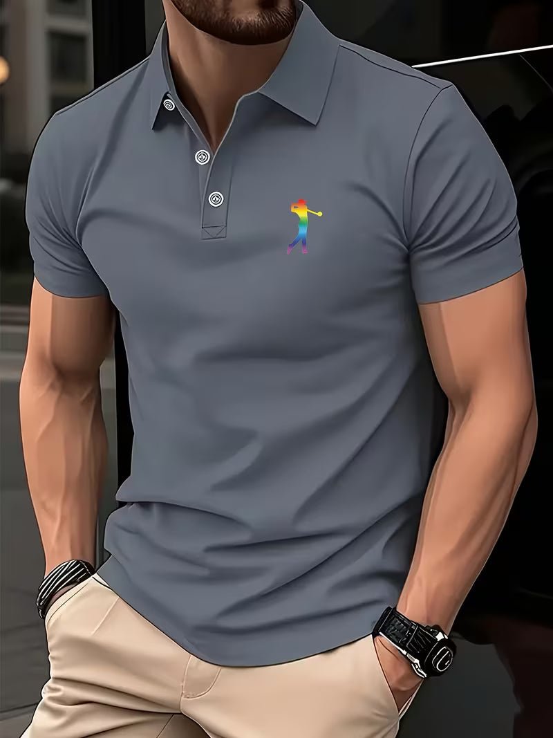 Arnold | Golf Shirt Casual a Maniche Corte con Stampa