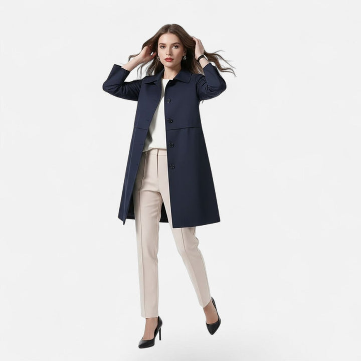 Emma | Kurzer Trenchcoat im Schneiderstil