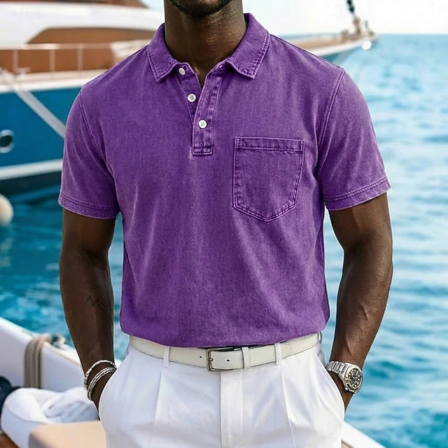 Vincent | Polo Shirt – Vintage-Washed Comfort for Men
