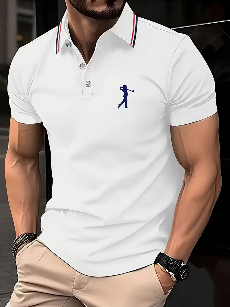 Arnold | Golf Shirt Casual a Maniche Corte con Stampa