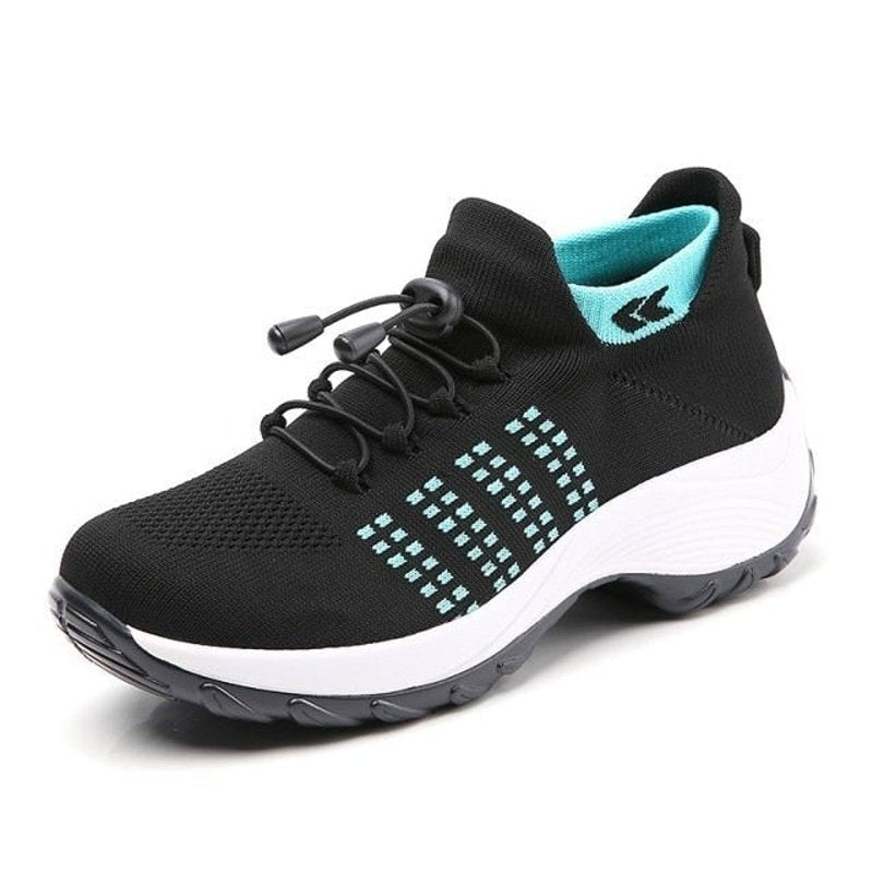 Emily | Sneakers Ortopediche con Plateau in Maglia