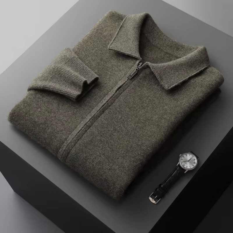Lorenzo | Cardigan Premium con Zip Integrale da Uomo