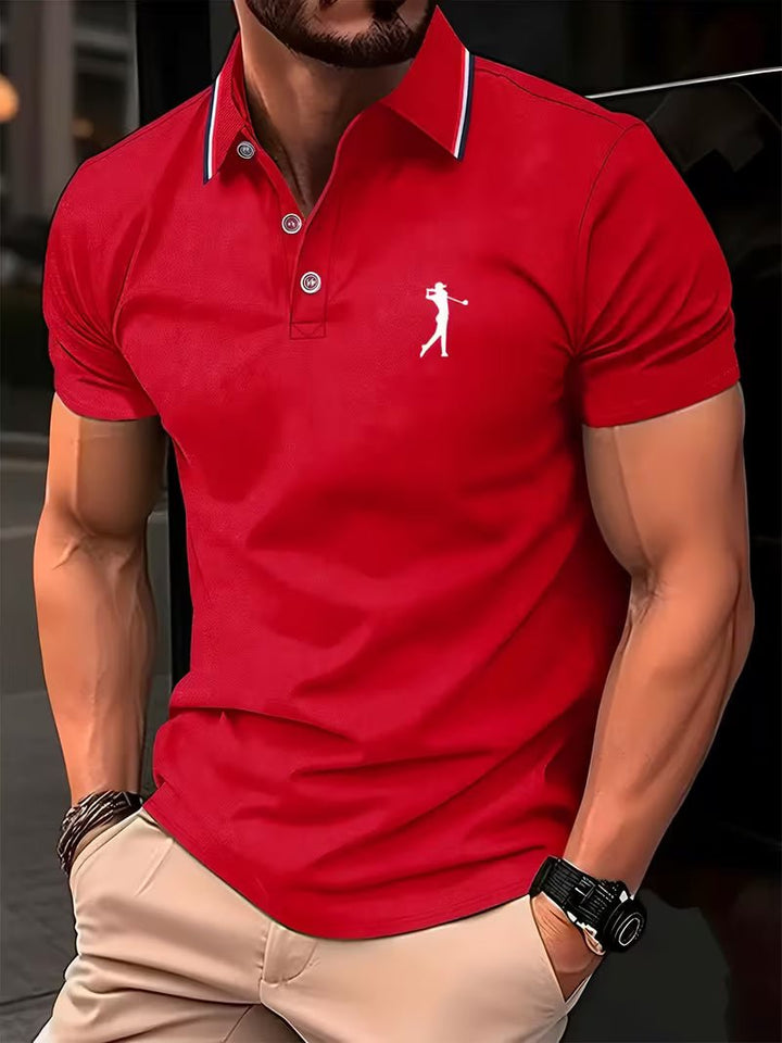 Arnold | Golf Shirt Casual a Maniche Corte con Stampa