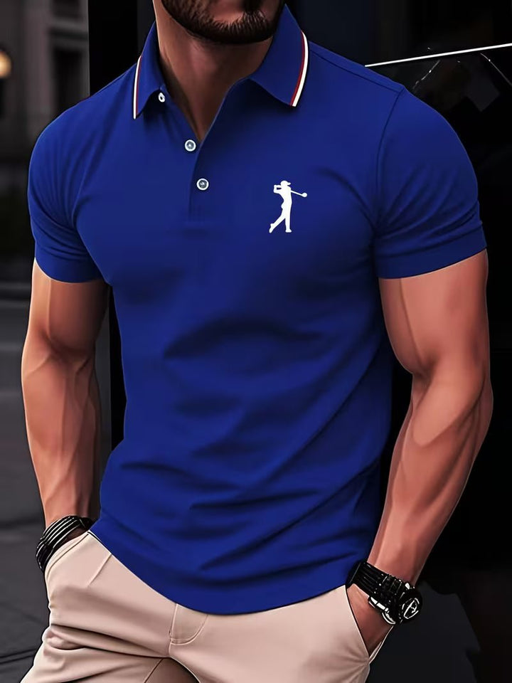Arnold | Golf Shirt Casual a Maniche Corte con Stampa