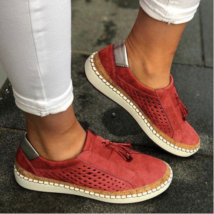 Elena | Atmungsaktive und ultraleichte orthopädische Schnürsenkellose Schuhe