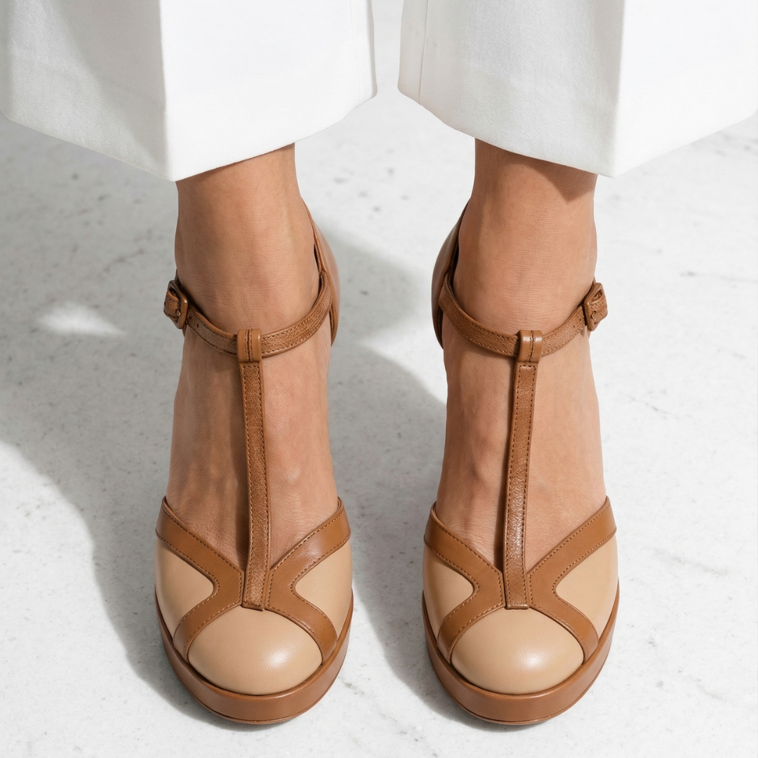 Nadia | Close Toe Heels – Elegante Design Retro