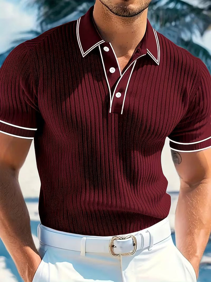Logan | Polo Shirt a Manica Corta Color Block