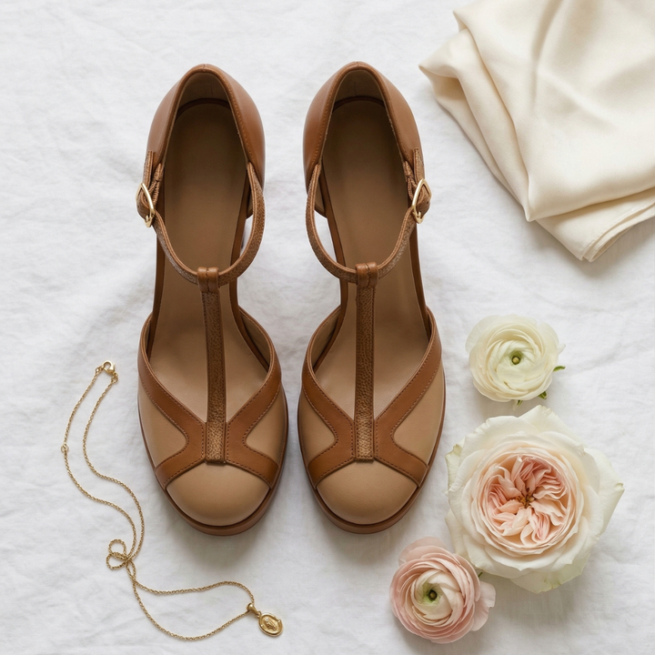 Nadia | Close Toe Heels – Elegante Design Retro