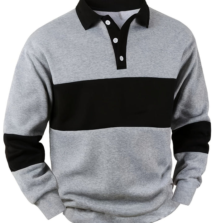 Grayson | Polo a Manica Lunga a Colori Alternati