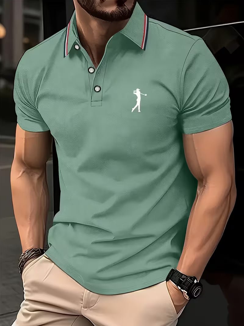 Arnold | Golf Shirt Casual a Maniche Corte con Stampa
