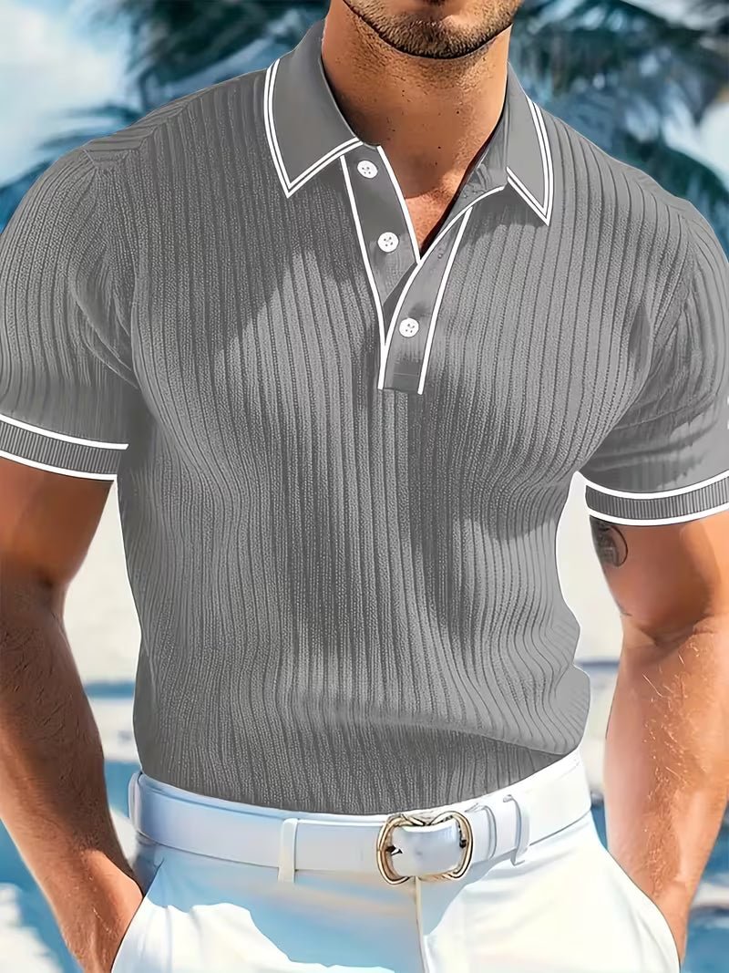Logan | Polo Shirt a Manica Corta Color Block