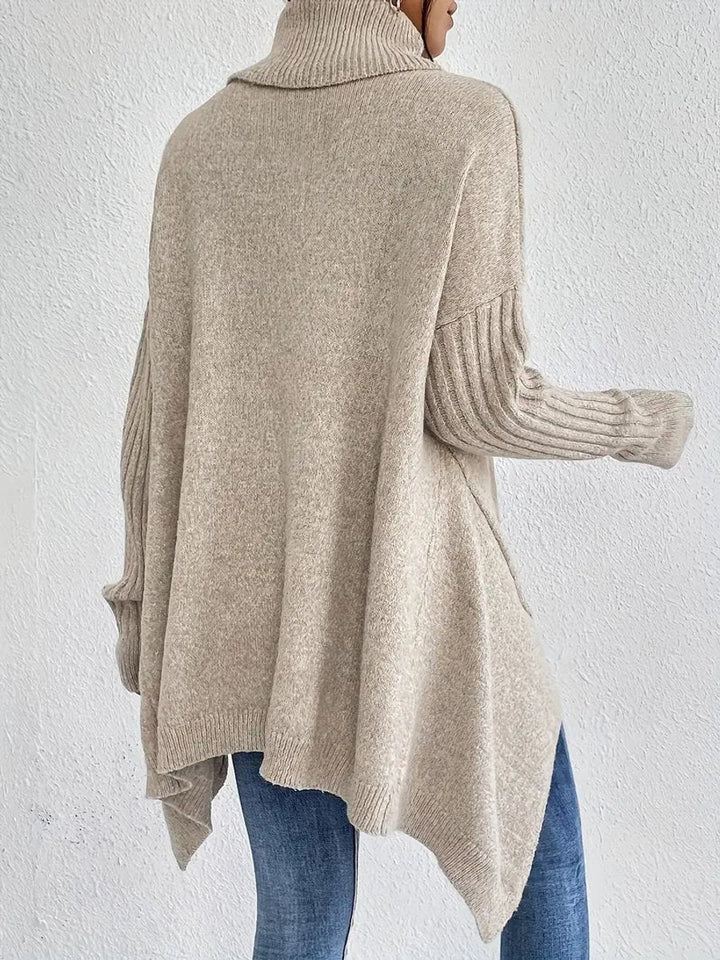 Greta | Turtleneck Sweater – Cozy Oversized Knit for Women