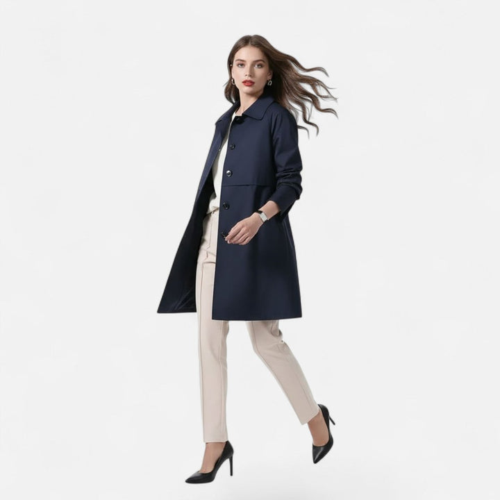 Emma | Kurzer Trenchcoat im Schneiderstil