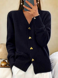 Aurora | Cardigan Elegante con Bottoni a Cuore