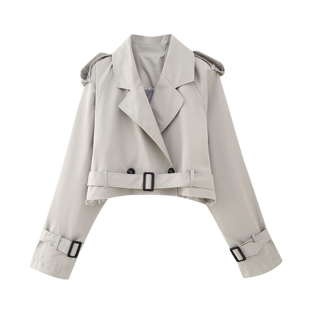 Alessia | Trench Coat Corto Elegante con Cintura