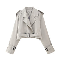Alessia | Trench Coat Corto Elegante con Cintura