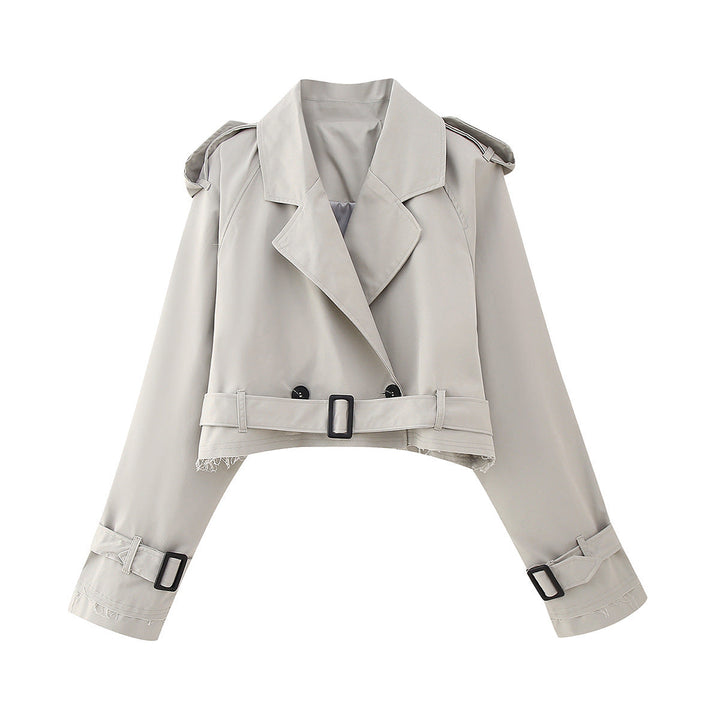 Alessia | Trench Coat Corto Elegante con Cintura