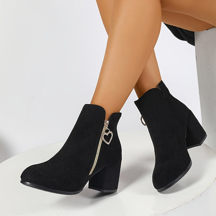Penelope | Stivaletti Anfibi con Tacco Blocco Eleganti