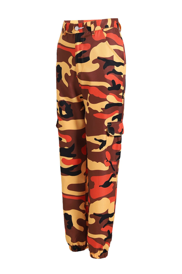 Klaudia | Trendige und bequeme Camouflage-Cargohose mit elastischem Bund