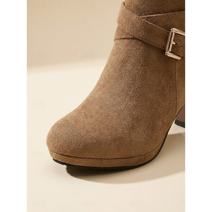 Renata | Ankle Boots – Stile conTacco a Blocco con Cinturino