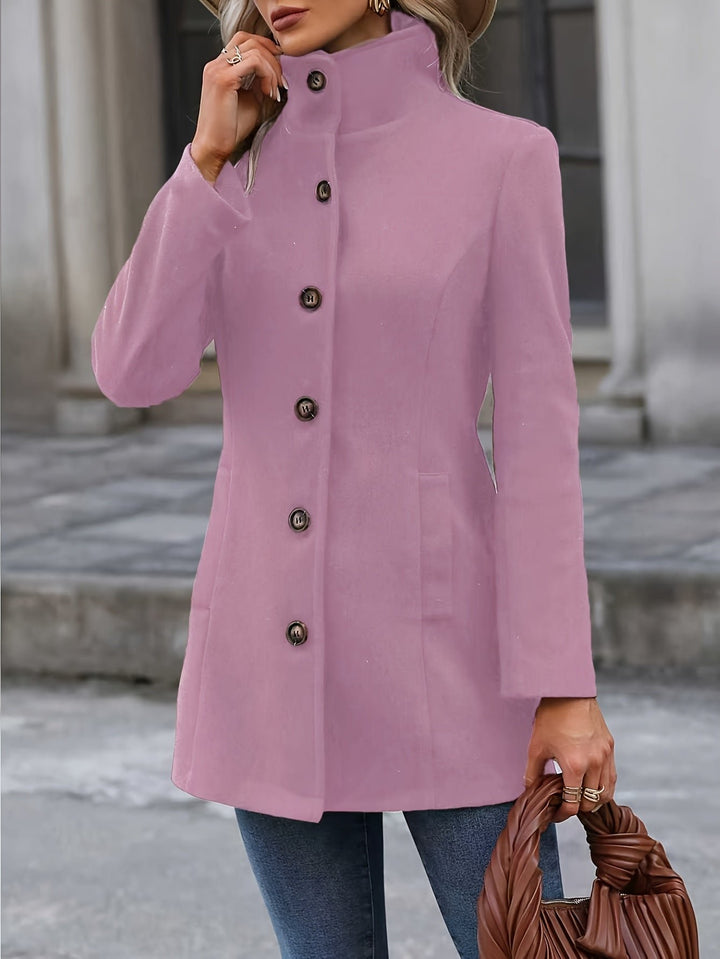 Annalise | Cappotto a Media Lunghezza Slimming con Cintura in Vita