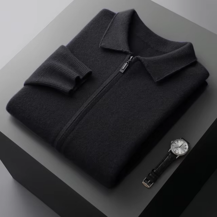 Lorenzo | Cardigan Premium con Zip Integrale da Uomo