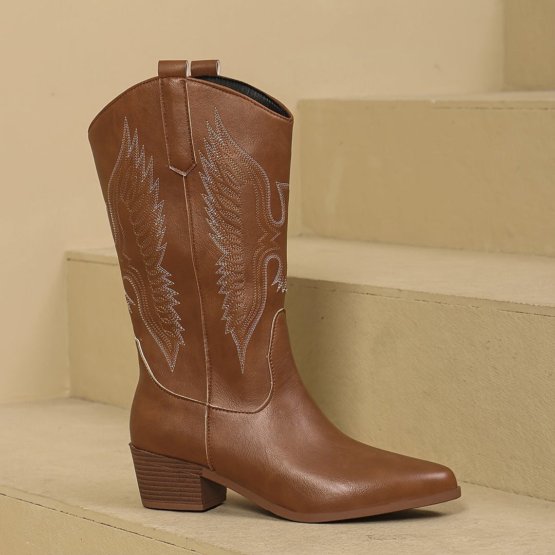 Beatrice | Knöchelhohe Western-Cowboystiefel für Damen mit Stickereien