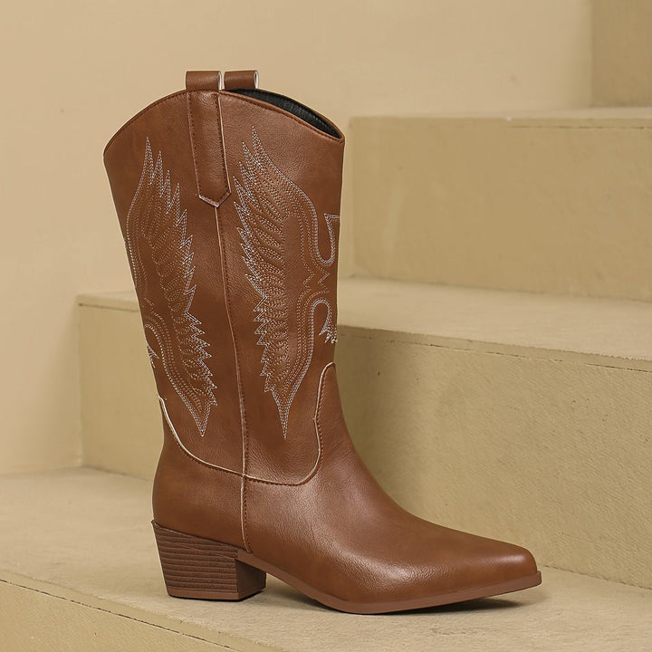 Beatrice | Knöchelhohe Western-Cowboystiefel für Damen mit Stickereien