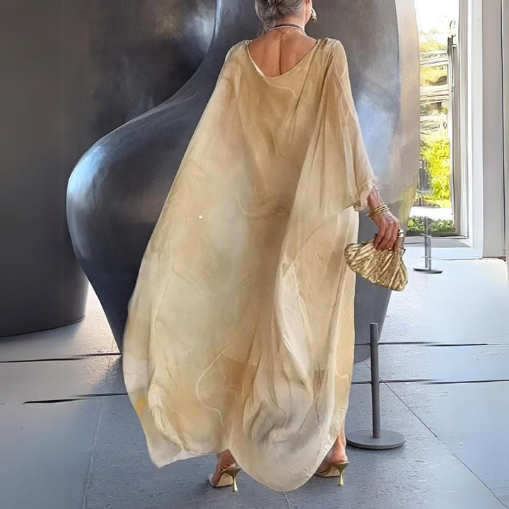 Lucy | Elegantes langärmeliges Maxikleid