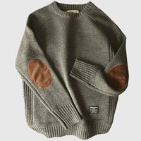 Marko | Maglione Uomo in Maglia con Toppe sui Gomiti