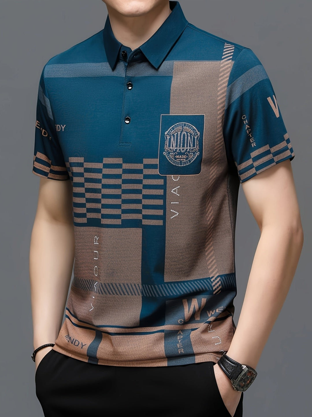 Nathaniel | Polo Shirt Colorblock Raffinato