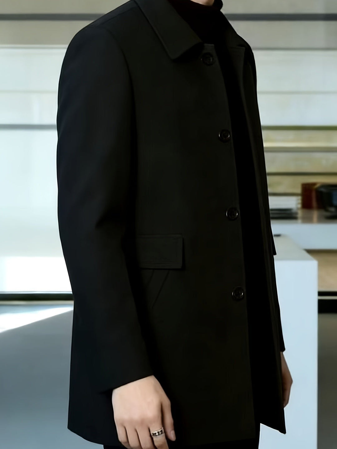 Gerard | Cappotto Single-Breasted Elegante