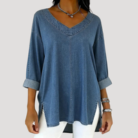 Alessia | Elegante e Comoda Tunica Top Donna con Scollo a V