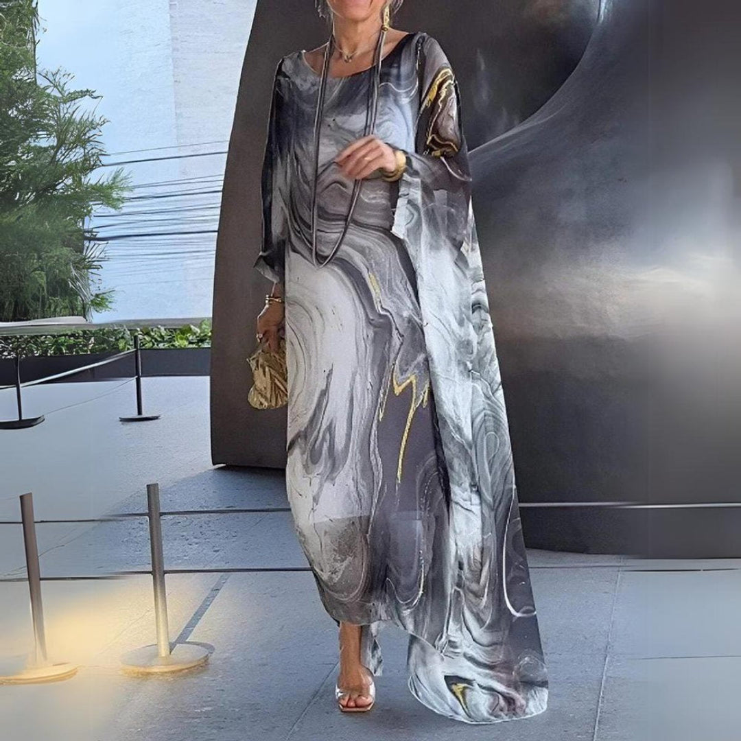 Lucy | Elegantes langärmeliges Maxikleid
